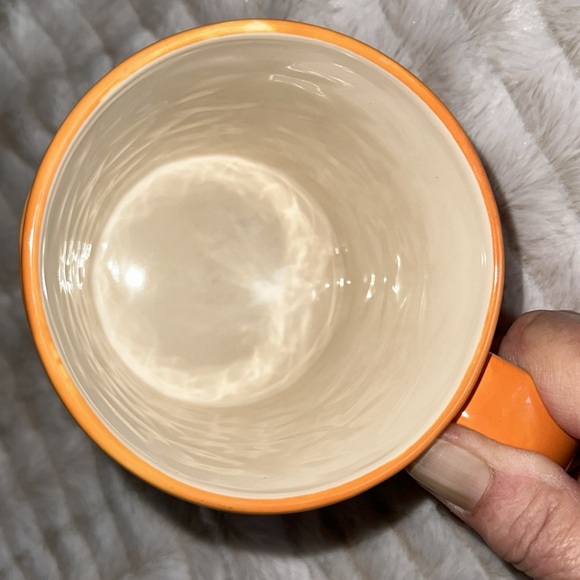 Starbucks 2009 Orange Ombre Hand Painted Collectors Coffee Mug. - Picture 3 of 3